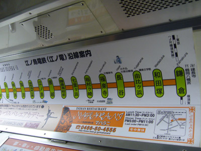 Train route in the Enoden