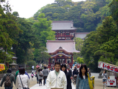 Hachimangu main shrine in Kamakura