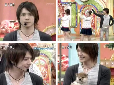 Takizawa Hideaki Iitomo with Puppy